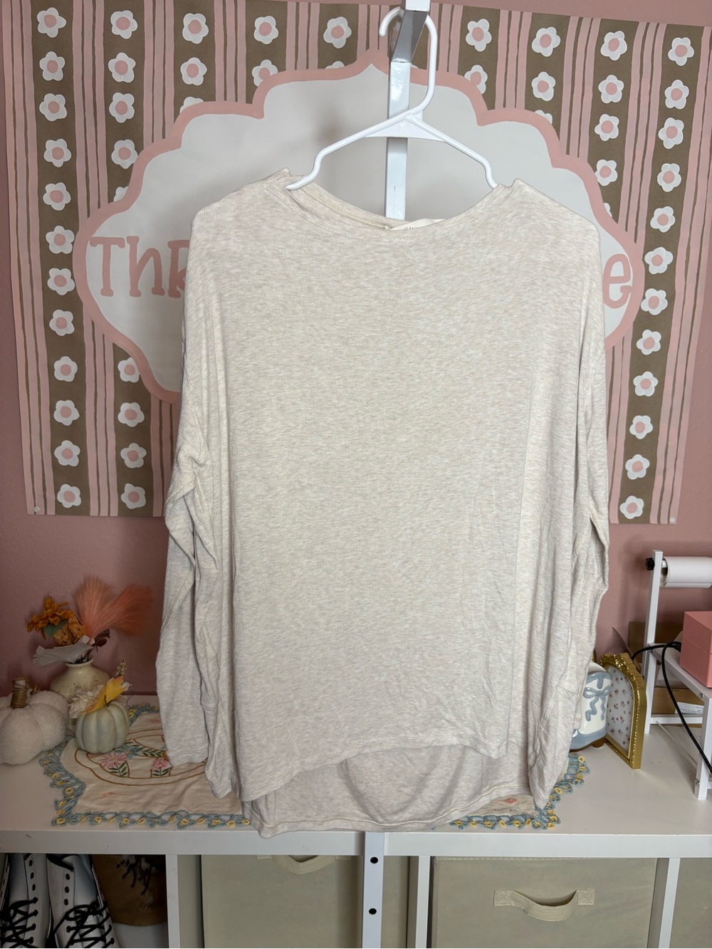 Lululemon Back in Action Long-Sleeve Shirt cream color